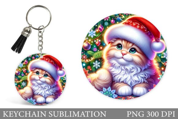 Christmas Cat Keychain Sublimation: A Practical Review for Illustrations Sellers