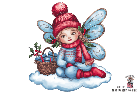 Christmas Fairy PNG Clipart for Modern Illustrations
