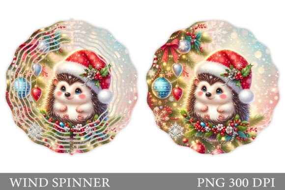 Christmas Hedgehog Wind Spinner Design Review for Illustrations