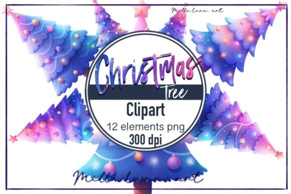 Christmas Tree Purple New Year PNG