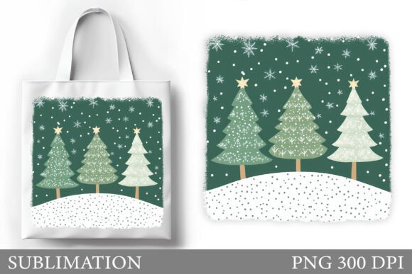 Christmas Tree Tote Bag Design Review for Illustrations