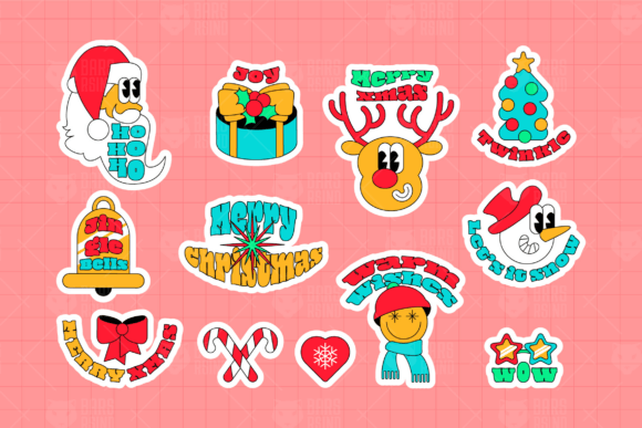 Christmas Y2k Stickers Set: A Digital Seller’s Review