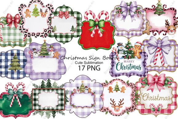Cute Christmas Sign Board Sublimation: A Crafter’s Review of This Festive Illustrations Asset