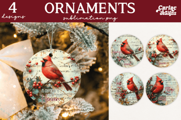 In Memory Christmas Ornaments Sublimatio Illustrations Review