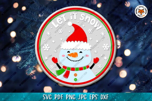 Let It Snow SVG, Christmas Snowman SVG Review for Illustrations