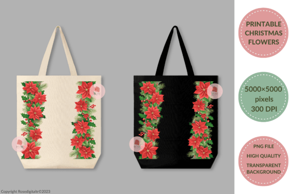 Printable Christmas Flower Clipart 11-16: A Brand Designer’s Review