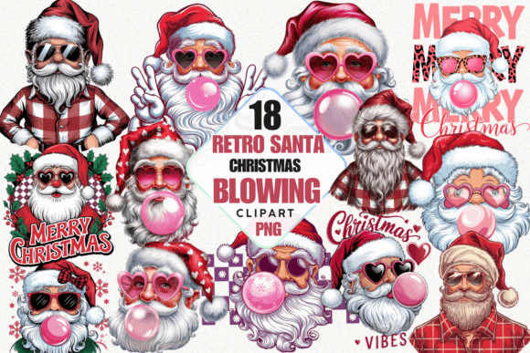 Retro Santa Christmas Blowing Bubble: A Practical Review for Illustrations